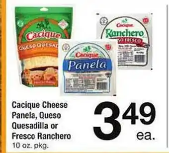 Safeway Cacique cheese panela, queso quesadilla or fresco ranchero offer