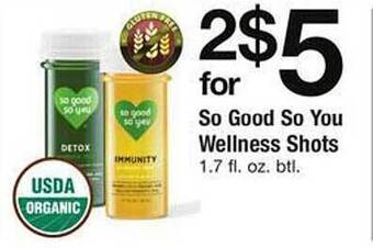 Safeway So good so you wellness shots offer