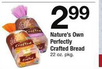 Safeway Nature's own perfectly crafted bread offer