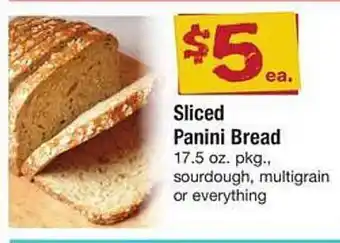 Safeway Sliced panini bread offer