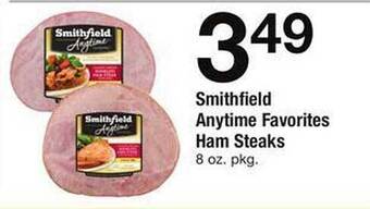 Safeway Smithfield anytime favorites ham steaks offer