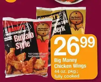 Safeway Big manny chicken wings offer