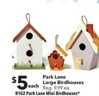 JOANN Park Lane Large Birdhouses offer