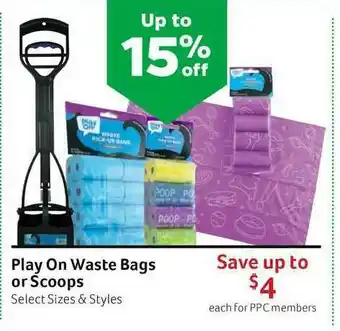 Pet Supplies Plus Play On Waste Bags Or Scoops offer