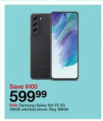 Target Samsung galaxy s21 fe 5g 128gb unlocked phone offer