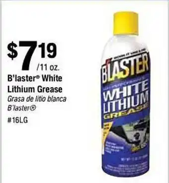 Napa B'laster white lithium grease offer