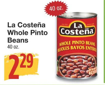 Amigos United La Costeña Whole Pinto Beans offer