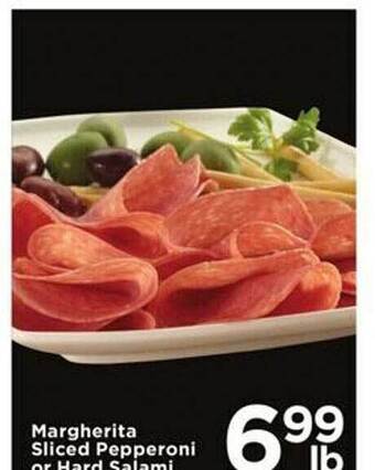 Cub Foods Margherita sliced pepperoni or hard salami offer