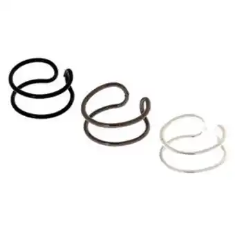 Claire's Mixed metal wire ear cuffs - 3 pack offer