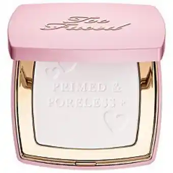 Kohl's Too faced primed & poreless face primer and setting powder offer