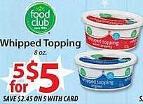 ACME Food club whipped topping offer