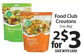 ACME Food club croutons offer