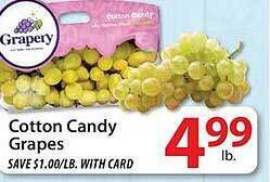 ACME Cotton candy grapes offer