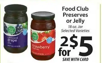 ACME Food club preserves or jelly offer