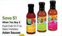 Maceys Food club asian sauces offer