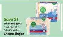 Maceys Food club cheese singles offer