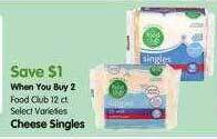 Maceys Food club cheese singles offer