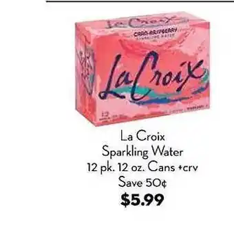 Bristol Farms La croix sparkling water 12 pk. 12 oz. cans offer