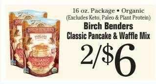Morton Williams Birch benders classic pancake & waffle mix offer