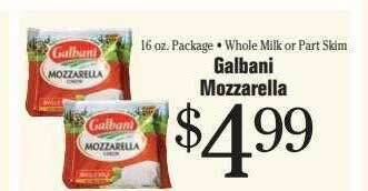 Morton Williams Galbani mozzarella offer