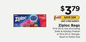 ShopRite Ziploc bags offer