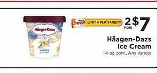 ShopRite Häagen-dazs ice cream offer
