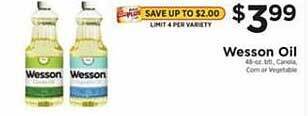 ShopRite Wesson oil offer