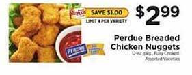 ShopRite Perdue breaded chicken nuggets offer