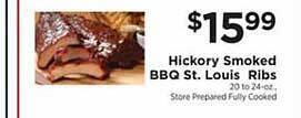 ShopRite Hickory smoked bbq st. louis ribs offer