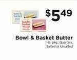 ShopRite Bowl & basket butter offer