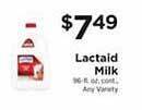ShopRite Lactaid milk offer