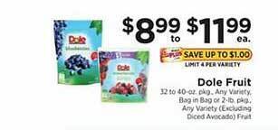 ShopRite Dole fruit offer