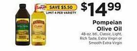 ShopRite Pompeian olive oil offer
