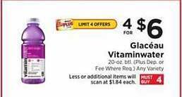 ShopRite Glacéau vitaminwater offer