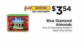 ShopRite Blue diamond almonds offer