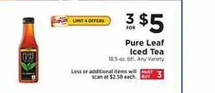ShopRite Pure leaf iced tea offer