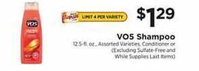 ShopRite V05 shampoo offer