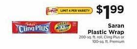 ShopRite Saran plastic wrap offer