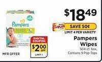 ShopRite Pampers wipes offer