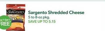 Weis Markets Sargento shredded cheese offer
