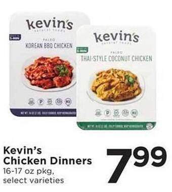 SHOPPERS Kevin's chicken dinners offer