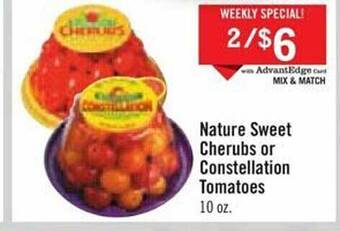 Price Chopper Nature sweet cherubs or constellation tomatoes offer