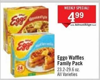 Price Chopper Eggo waffles family pack offer
