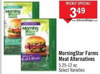 Price Chopper Morningstar farms meat alternatives offer