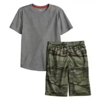 Kohl's Boys 5-20 sonoma goods for life® top & shorts pajama set in regular & husky offer