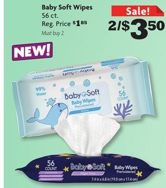 Family Dollar Baby soft wipes offer