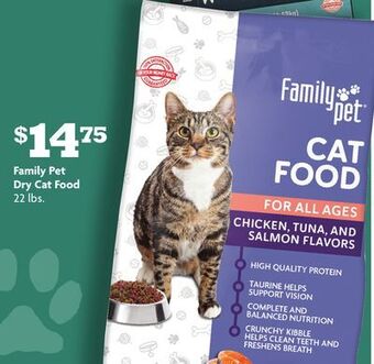 Family Dollar Family pet dry cat food offer