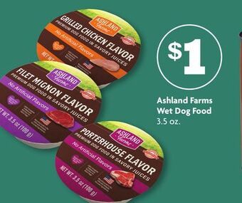Family Dollar Ashland farms wet dog food offer