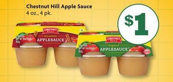 Family Dollar Chestnut hill apple sauce offer