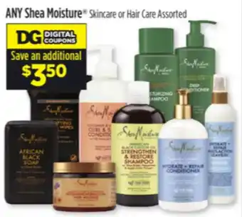 Dollar General Any Shea Moisture Skincare, or Hair Care Assorted offer